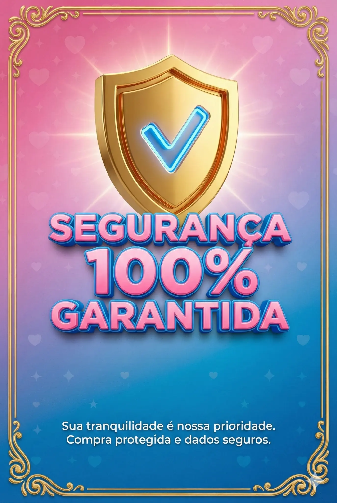 Segurança 100% Garantida - Compra protegida